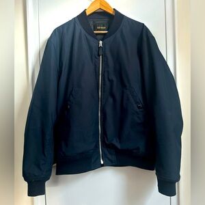 Buck Mason XL Storm Stopper Bomber in Navy